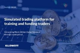 Simulated trading platform for training and funding traders